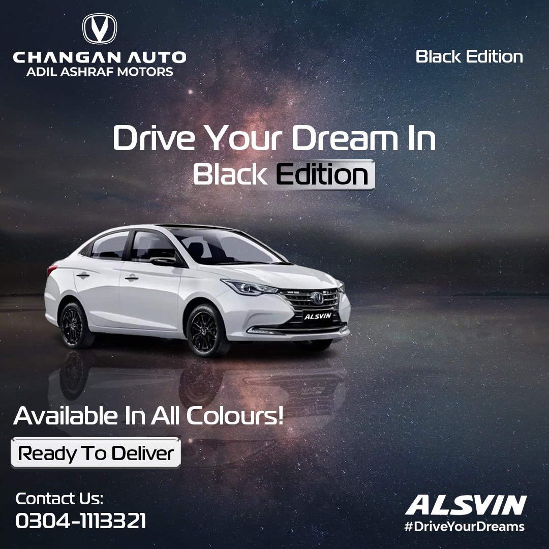 Changan Alsvin Black Edition - Changan Adil Ashraf Motors